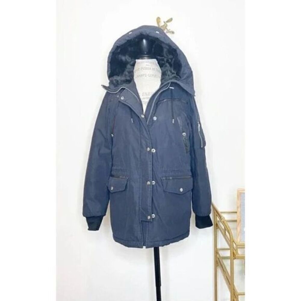 THE KOOPLES SPORT Midnight Warmth Hooded Jacket MEDIUM
